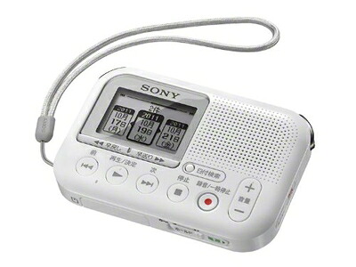 【中古】 SONY メモリーカードレコーダー LX30 ホワイト ICD-LX30/W