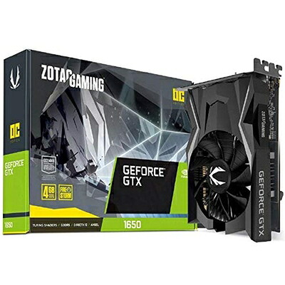 【中古】 ZOTAC GAMING GeForce GTX 1650 OC グラフィックスボード VD6937 ZTGTX1650-4GBOC｜Haute Produit 34,102円