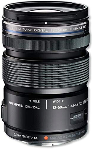 【中古】 OLYMPUS ED12-50mmF3.5-6.3 EZ BLK 標準ズームレンズ 防塵防滴 ブラック