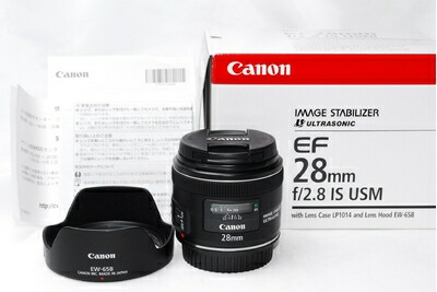 【中古】 Canon 単焦点レンズ EF28mm F2.8 IS USM フルサイズ対応