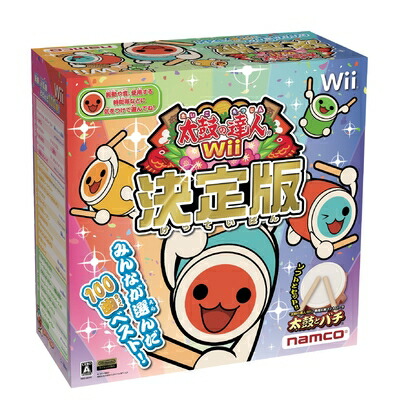 【中古】 太鼓の達人Wii 決定版(太鼓とバチ同梱版)|Haute Produit