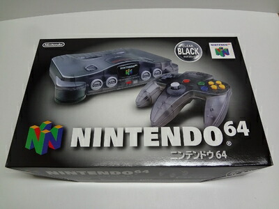 【中古】 ニンテンドー６４ クリア・ブラック 本体 Nintendo 64 Clear Black system　※外箱等はございません。