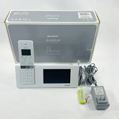 【中古】 シャープ デジタルコードレス電話機 親機のみ 1.9GHz DECT準拠方式 ホワイト系 JD-4C2CL-W