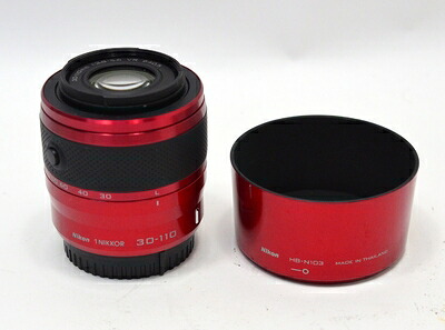 【中古】 Nikon 1 30-110mm f/3.8-5.6 VR Nikkorレンズ（レッド）