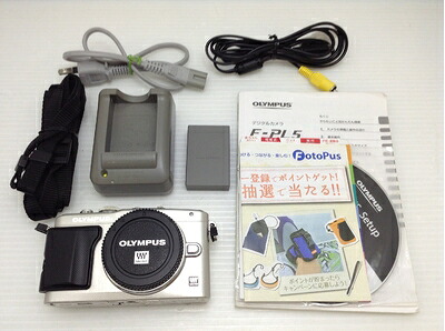 【中古】 OLYMPUS ミラーレス一眼 PEN Lite E-PL5 ボディ シルバー E-PL5 BODY SLV