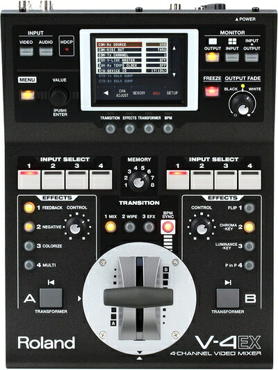 【中古】 Roland ローランド 4チャンネルビデオミキサー V-4EX