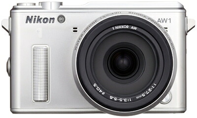 【中古】 Nikon ミラーレス一眼カメラ Nikon1 AW1 防水ズームレンズキット シルバー N1AW1LKSL
