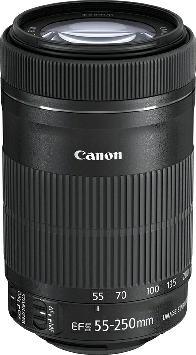 【中古】 Canon キヤノン 望遠ズームレンズ EF-S55-250mm F4-5.6 IS STM APS-C対応 EF-S55-250ISSTM|Haute Produit