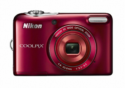 【中古】 Nikon デジタルカメラ COOLPIX L30 5倍ズーム 2005万画素 乾電池タイプ レッド L30RD