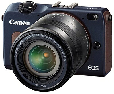 【中古】 Canon ミラーレス一眼カメラ EOS M2 EF-M18-55 IS STM レンズキット (ベイブルー) EF-M18-55mm F3.5-5.6 IS STM付属 EOSM2BL-1855ISSTMLK