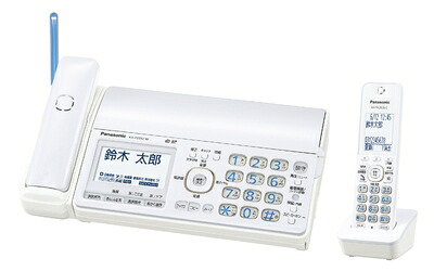 【中古】 パナソニック おたっくす デジタルコードレスFAX 子機1台付き 1.9GHz DECT準拠方式 ホワイト KX-PD552DL-W｜Haute Produit