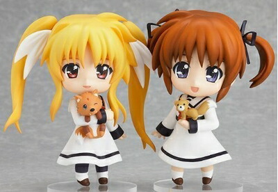 【中古】 WF2012 ワンフェス2012夏限定 ねんどろいど 高町なのは&フェイト・テスタロッサ 私立聖祥大付属小学校制服Ver.｜Haute Produit