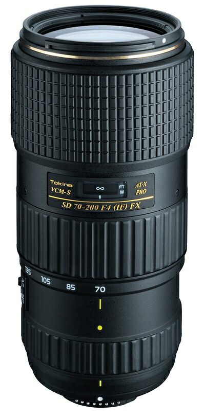 【中古】 Tokina 望遠ズームレンズ AT-X 70-200mm F4 PRO FX VCM-S ニコン用 フルサイズ対応 216569