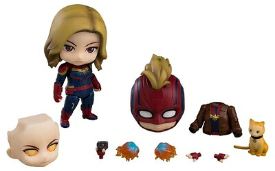【中古】 ねんどろいど キャプテン・マーベル ヒーローズ・エディション DX Ver. ノンスケール ABS&PVC製 塗装済み可動フィギュア