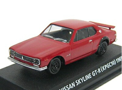 【中古】 コナミ 1/64 絶版名車コレクション Vol,1 ニッサン スカイライン GT-R 型式KPGC10 1969 赤