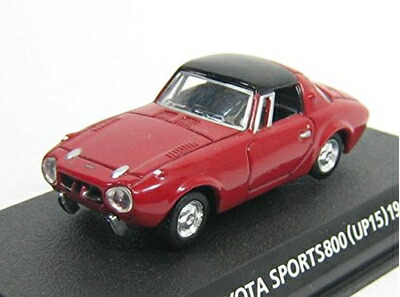 【中古】 コナミ 1/64 絶版名車コレクション Vol,2 トヨタ スポーツ 800 型式UP15 1965 赤