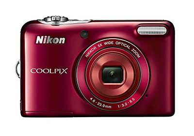 【中古】 Nikon デジタルカメラ COOLPIX L32 レッド 光学5倍ズーム 2005万画素 乾電池タイプ L32RD|Haute Produit