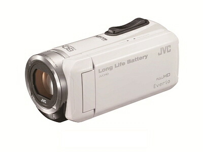 【中古】 JVC KENWOOD JVC ビデオカメラ EVERIO 内蔵メモリー32GB ホワイト GZ-F100-W
