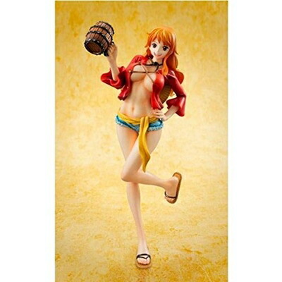 【中古】 P.O.P ワンピース “LIMITED EDITION” ナミ MUGIWARA Ver.2 1/8スケール ABS&PVC製 彩色済み完成品フィギュア