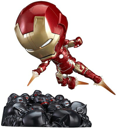 【中古】 ねんどろいど アベンジャーズ　エイジ・オブ・ウルトロン アイアンマン マーク43 ヒーローズ・エディション＋ウルトロン・セントリーセット ノンスケール ABS&PVC製 塗装済み可動フィギュア