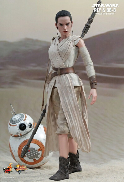 【中古】 ムービー・マスターピース スター・ウォーズ/フォースの覚醒 レイ&BB-8 1/6スケール プラスチック製 塗装済み可動フィギュア