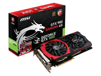 【中古】 MSI GeForce GTX 980搭載グラフィックボード GTX980 GAMING 4G｜Haute Produit