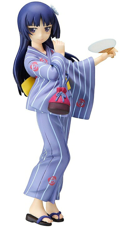 【中古】 俺の妹がこんなに可愛いわけがない。 黒猫 浴衣Ver. 1/8スケール PVC製 塗装済み完成品フィギュア