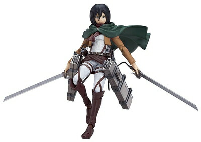 【中古】 figma 進撃の巨人 ミカサ・アッカーマン (二次出荷分) (ノンスケール ABS&PVC 塗装済み可動フィギュア)