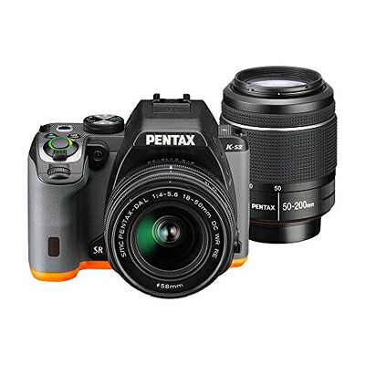 【中古】 PENTAX デジタル一眼レフ PENTAX K-S2 ダブルズームキット (ブラック&times;オレンジ) PENTAX K-S2 WZOOMKIT (BLACK&times;ORANGE) 13221｜Haute Produit