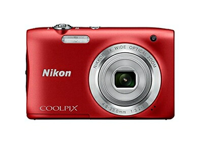 【中古】 Nikon デジタル写真器 COOLPIX S2900 5倍望遠レンズ 2005万絵素 赤いこと S2900RD カメラ・ビデオカメラ・光学機器-TV・オーディオ・カメラ-コンパクトデジタルカメラ