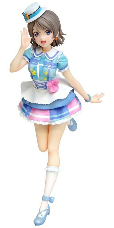 【中古】 ウェーブ Dream Tech ラブライブ!サンシャイン!! 渡辺 曜 君のこころは輝いてるかい?Ver. 1/8スケール PVC製 塗装済み 完成品 フィギュア