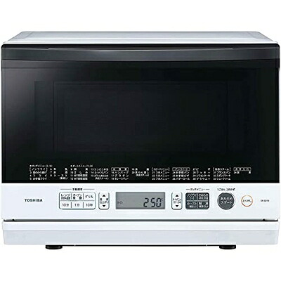 【中古】 東芝 スチーム オーブンレンジ 石窯ドーム 26L ER-SD70(W) グランホワイト フラットテーブル｜Haute Produit