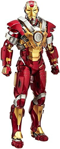 【中古】 ムービー・マスターピース アイアンマン3 アイアンマン・マーク17(ハートブレイカー) 1/6スケール プラスチック製 塗装済み可動フィギュア
