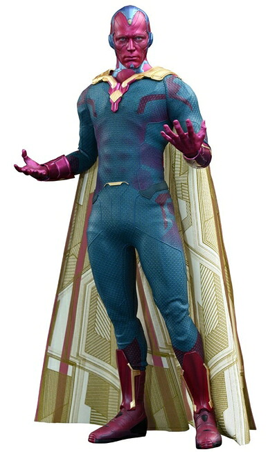 【中古】 ムービー・マスターピース アベンジャーズ/エイジ・オブ・ウルトロン ヴィジョン 1/6スケール プラスチック製 塗装済み 可動フィギュア