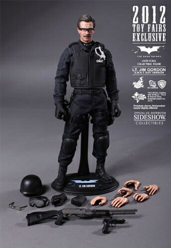 【中古】 ホットトイズ　『ダークナイト』 １／６スケールフィギュア　ジム・ゴードン警部補（ＧＣＰＤ特殊部隊版）