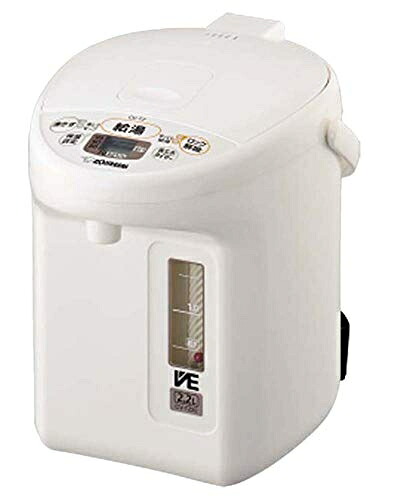 【中古】 象印 パソコン沸とうVE明かりまほうびん 2.2L 白いことZOJIRUSHI 優湯生(ゆうとうせい) CV-TZ22-WA