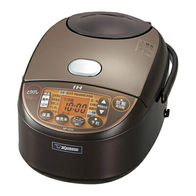 【中古】 象印 炊飯器 5.5合 IH式 限度炊き 黒まる厚釜 保温30第四次元 赤銅色 NP-VZ10-TA