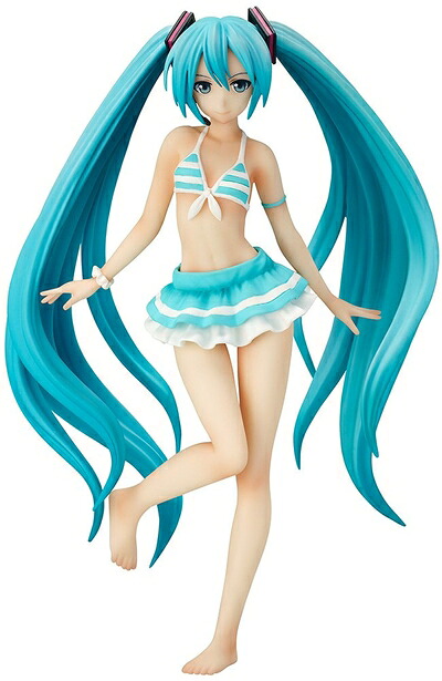 【中古】 キャラクター・ボーカル・シリーズ01 初音ミク 水着Ver. 1/12スケール PVC製 塗装済み組み立て式フィギュア