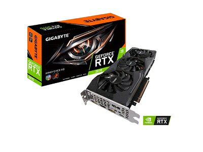 【中古】 Gigabyte GeForce RTX 2070 Windforce 8G グラフィックカード 3X Windforce ファン 8GB 256-Bit GDDR6 GV-N2070WF3-8GC ビデオカード