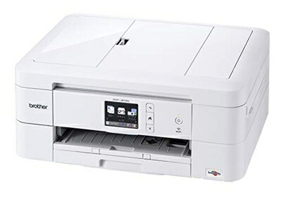 【中古】 茶飲み友だち 印刷機 A4 インクジェット結びあわせる機 DCP-J972N(白青写真/ADF/無線電話ローカルエリアネットワーク/手差し御盆/両面刷り上げる)