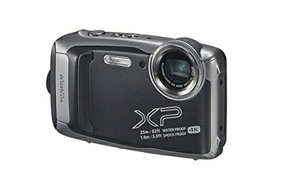 【中古】 富士フイルム(FUJIFILM) 防水カメラ XP140 ダークシルバー FX-XP140DS|Haute Produit