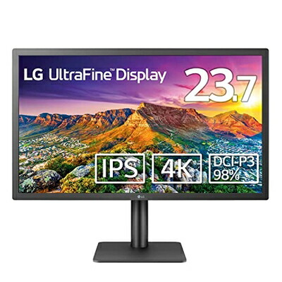 【中古】 LG モニター ディスプレイ 24MD4KL-B 23.7インチ / UltraFine 4K(3840×2160) / IPS非光沢/DCI-P3 98% / Thunderbolt? 3 / 3年安心・無輝点