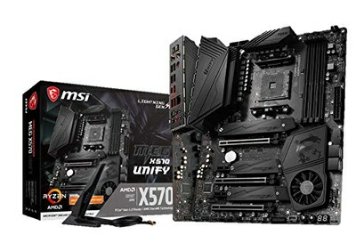 【中古】 MSI MEG X570 UNIFY 母ちゃんゲーム盤 [AMD X570心付け書き割り積み上げる] MB4869
