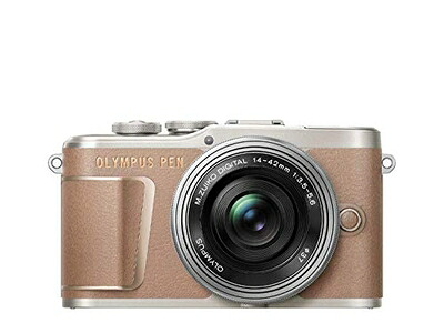 【中古】 OLYMPUS ミラーレス一眼カメラ PEN E-PL10 14-42mm EZレンズキット ブラウン