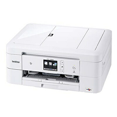【中古】 (旧モデル) ブラザー A4インクジェット複合機 DCP-J982N-W (白モデル/ADF/有線・無線LAN/手差しトレイ/両面印刷/レーベル印刷)