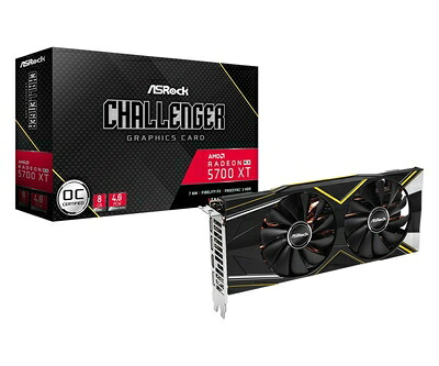 【中古】 ASRock AMD Radeon RX5700XT 積み上げる グラフィックゲーム盤 GDDR6 8GB オリジナルファンモデル RX5700XT Challenger D8G OC