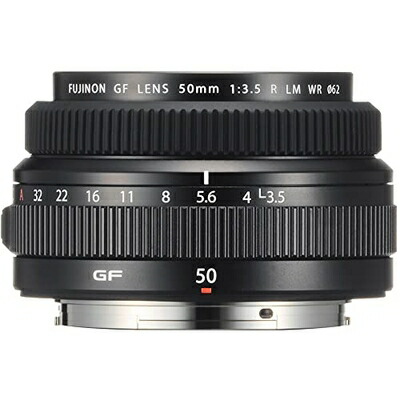 【中古】 富士フイルム(FUJIFILM) Gマウント 交換レンズ フジノン 単焦点 標準 50mm F3.5通し 防塵防滴耐低温 リニアモーター(静音) 絞りリング F GF50MMF3.5 R LM WR
