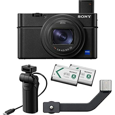 【中古】 ソニー(SONY) コンパクトデジタルカメラ Cyber-shot RX100VII シューティンググリップキット(同梱グリップ:VCT-SGR1、バッテリーパック+1個) ブラック 1.0型積層型CMOSセンサー 光学ズーム8倍(24-200mm) 180度チルト可動式液晶モニター 4K動画記録 DSC-RX1