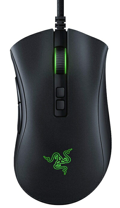 【中古】 Razer DeathAdder V2 ゲーミングマウス 右手エルゴノミック形状 Focus+センサー 20000DPI 軽量82g 光学スイッチ 8ボタン 柔らかい布巻ケーブル Chroma 【日本品】 RZ01-03210100-R3M1｜Haute Produit