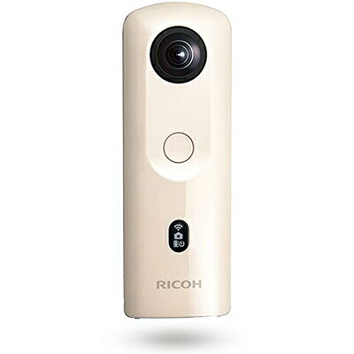 【中古】 RICOH THETA SC2 BEIGE ベージュ 360度全天球カメラ 360°手振れ補正機能搭載 4K動画 進化したHDR合成機能 (THETA SC比 2.4倍の処理速度アップ、最新のアルゴリズムにより室内の撮影でよりナチュラルな絵作り) 高速WiFi転送 精度の高い自然なスティッチン|Haute Produit
